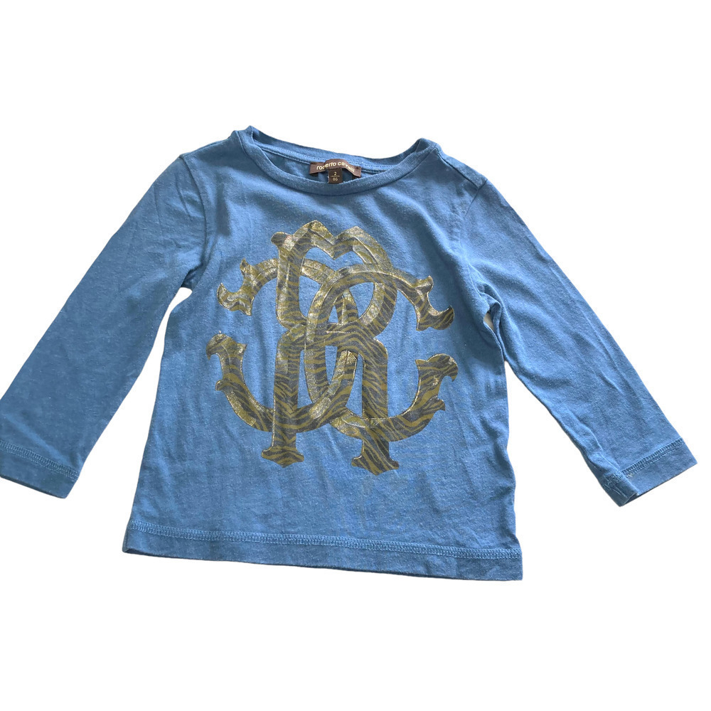 ROBERTO CAVALLI monogram tee shirt boys